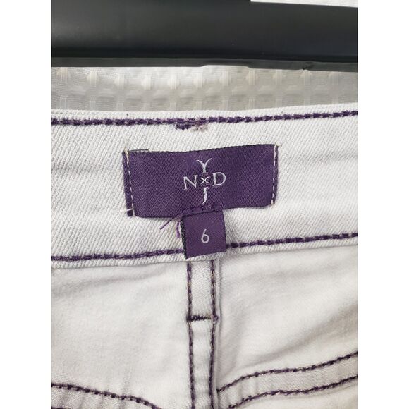 NYDJ Womens Jeans Size 6 Gray Purple Undertones Lift Tuck Tech Comfy Legging USA - Picture 6 of 7